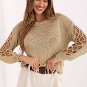 Sweter Damski Model MI-SW-1606.96 Gold - Italy Moda