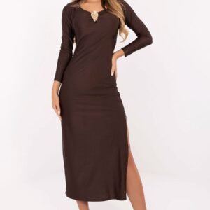 Sukienka Model IT-SK-21619.97 Dark Brown - Italy Moda