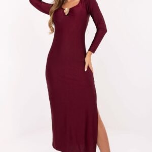 Sukienka Model IT-SK-21619.97 Bordo - Italy Moda