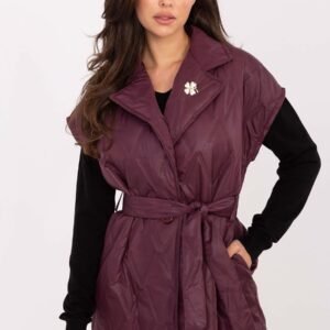 Kamizelka Model IT-KZ-FL9603.87 Bordo - Rue Paris