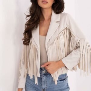 Kurtka Damska Model MI-KR-22895.65 Light Beige - Rue Paris