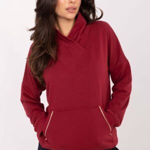 Bluza Damska Model RV-BL-A874.01P Bordo - Rue Paris