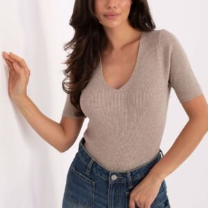 Sweter Damski Model PM-SW-B-627.63 Dark Beige - Factory Price