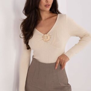 Sweter Damski Model PM-SW-DF61034.76 Light Beige - Factory Price