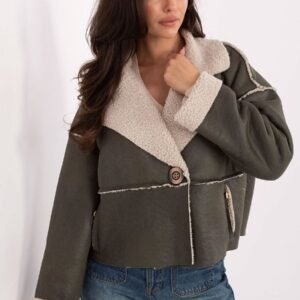 Kurtka Damska Model IT-KR-95701.96 Khaki - Factory Price