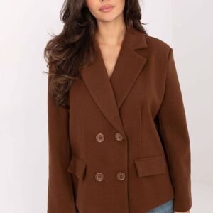 Płaszcz Damski Model IT-KR-FL9559.02P Light Brown - Rue Paris