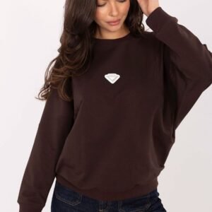 Bluza Damska Model RV-BL-A877.19P Dark Brown - Rue Paris