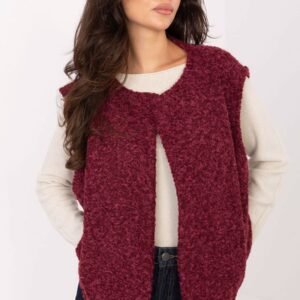 Kamizelka Model IT-KZ-FL9622.29P Bordo - Rue Paris