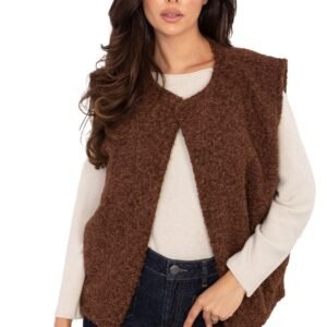 Kamizelka Model IT-KZ-FL9622.29P Brown - Rue Paris