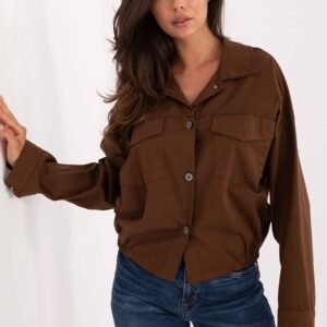 Koszula Damska Model IT-KS-FL9273.86 Brown - Rue Paris