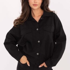 Koszula Damska Model IT-KS-FL9273.86 Black - Rue Paris