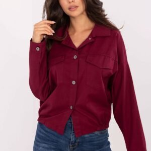 Koszula Damska Model IT-KS-FL9273.86 Bordo - Rue Paris