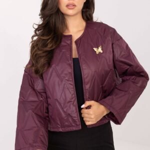 Kurtka Damski Model IT-KR-FL8357.82 Bordo - Rue Paris