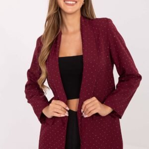 Marynarka Model IT-MA-18657.88 Bordo - Rue Paris
