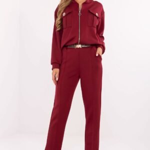 Spodnie Komplet Model IT-KMPL-9731.49 Bordo - Rue Paris