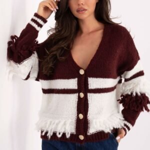 Sweter Damski Model MI-SW-3211.31 Bordo - Italy Moda
