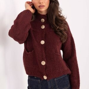 Sweter Damski Model MI-SW-WM218.02 Bordo - Italy Moda