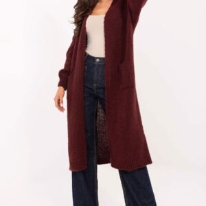 Sweter Kardigan Model MI-SW-WM6155.82 Bordo - Italy Moda