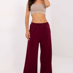 Spodnie Damskie Model IT-SP-21559.75 Bordo - Italy Moda