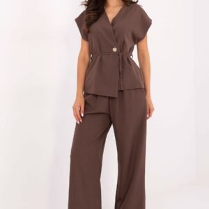 Spodnie Komplet Model IT-KMPL-21029.78 Brown - Italy Moda