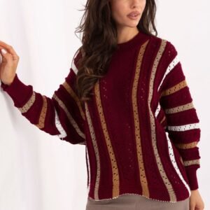 Sweter Damski Model IT-SW-93115.13 Bordo - Factory Price