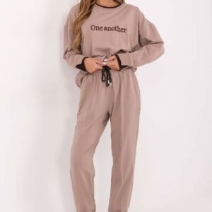 Spodnie Komplet Model RV-KMPL-A883.68 Dark Beige - Relevance