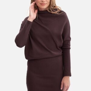 Sukienka Model B309 Gorzka Czekolada - BeWear