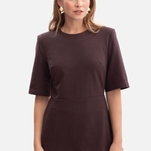 Bluzka Model B305 Gorzka Czekolada - BeWear