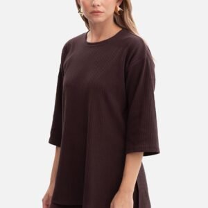 Bluzka Model B301 Gorzka Czekolada - BeWear