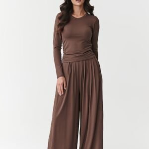 Spodnie Komplet Model M892 Czekolada - Makadamia