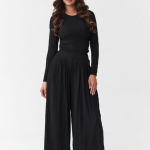 Spodnie Komplet Model M892 Black - Makadamia