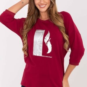 Bluzka Model RV-BZ-A820.27P Bordo - Relevance