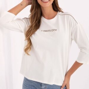 Bluzka Model RV-BZ-A826.89 Ecru - Relevance