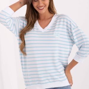 Bluzka Model RV-BZ-A791.53 White/Blue - Relevance