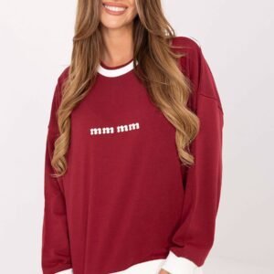 Bluza Damska Model RV-BZ-A878.51 Bordo - Relevance