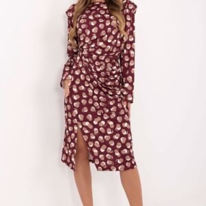 Sukienka Model IT-SK-20057.21P Bordo - Rue Paris