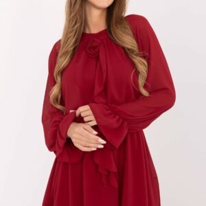 Sukienka Model MI-SK-A1554.26 Bordo - Rue Paris