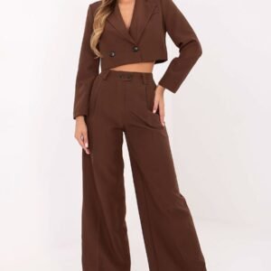 Spodnie Komplet Model IT-KMPL-FL9019.08P Brown - Rue Paris