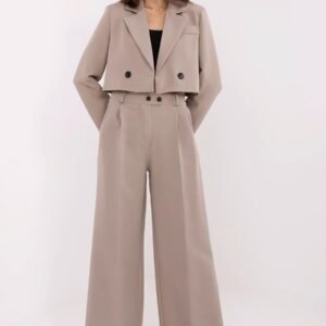 Spodnie Komplet Model IT-KMPL-FL9019.08P Dark Beige - Rue Paris