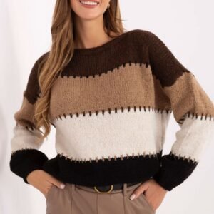 Sweter Damski Model MI-SW-2309.95 Brown - Italy Moda
