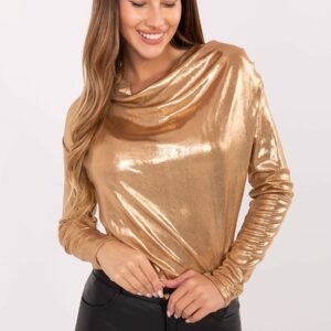 Bluzka Model DHJ-BZ-15268.30 Camel - Italy Moda