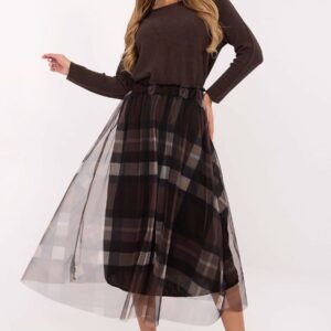 Spódnica Model MI-SD-271329-1.00 Black/Brown - Italy Moda