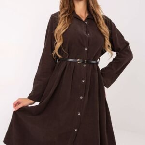 Sukienka Model MI-SK-92400.17 Dark Brown - Italy Moda