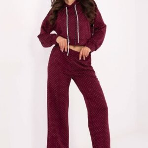 Spodnie Komplet Model IT-KMPL-21719.86 Bordo - Rue Paris