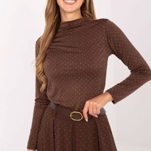 Bluzka Model IT-BZ-15368-1.04 Brown - Rue Paris