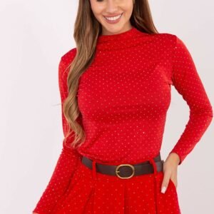 Bluzka Model IT-BZ-15368-1.04 Red - Rue Paris