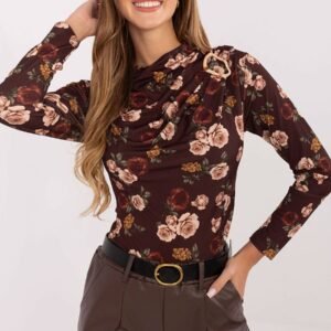 Bluzka Model IT-BZ-20315-1.19P Dark Brown - Rue Paris