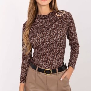 Bluzka Model IT-BZ-20315.01 Brown - Rue Paris