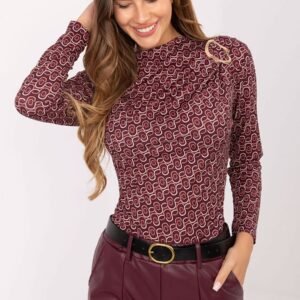 Bluzka Model IT-BZ-20315.01 Bordo - Rue Paris