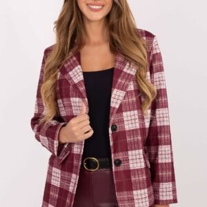 Marynarka Model MI-MA-4195.18 Bordo - Rue Paris